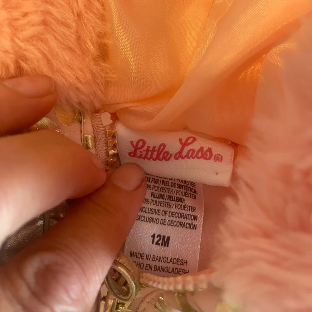 Little‎ Lass Pink and Gold Leopard Vest